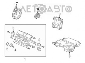 Radio cu casetofon Honda CRV 12-14 40WX4