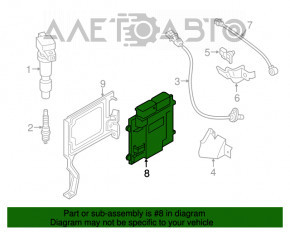 Блок ECU компьютер двигателя Hyundai Sonata 15-19 2.4 sport