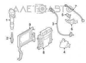 Блок ECU компьютер двигателя Hyundai Sonata 15-19 2.4 sport