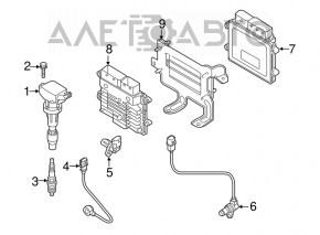 Suport motor ECU Kia Niro 17-22 HEV, PHEV