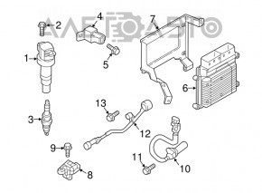 Кронштейн блока ECU Hyundai Tucson 16-21 1.6T, 2.0