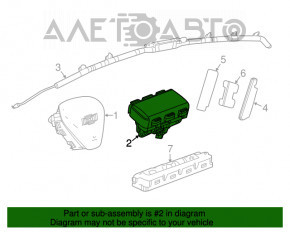 Airbag-ul de pasager din bordul Chevrolet Cruze 16-