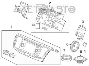 Пищалка двери правая Honda Accord 13-17 Foster