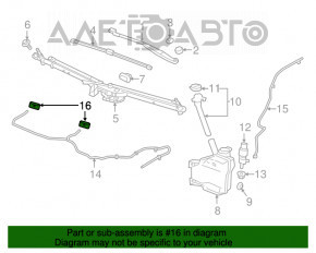 Injectoarele de spălare a parbrizului Chevrolet Cruze 16-