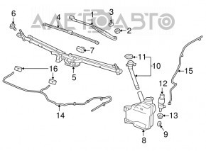 Injectoarele de spălare a parbrizului Chevrolet Cruze 16-