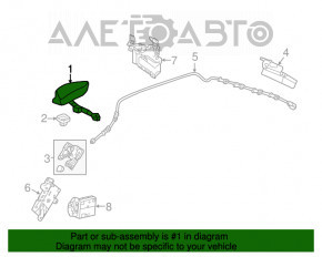 Антенна Honda Accord 13-17 плавник, тип 2