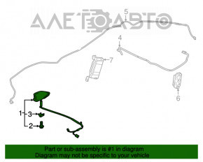 Antena aripă Honda CRV 17-22 fără navigație