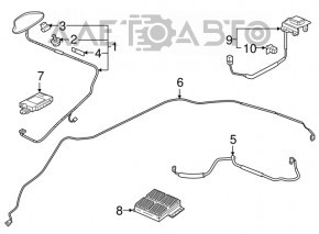 Antena aripă Honda Accord 18-22