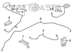 Antena aripă Honda Insight 19-22