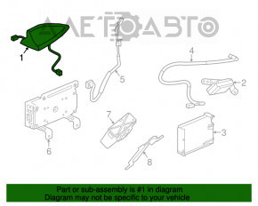 Antena aripă Acura MDX 14-15