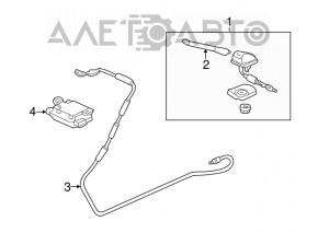 Антенна шток Honda CRV 12-16