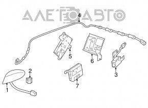 Amplificator de antenă pentru Honda Accord 13-17