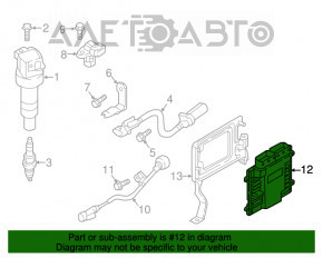 Modulul ECU al motorului Hyundai Sonata 18-19 hibrid