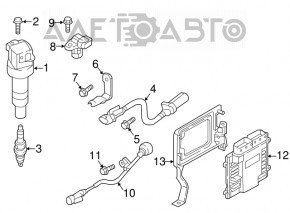 Modulul ECU al motorului Hyundai Sonata 18-19 hibrid