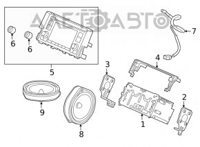 Radio Honda Civic X FC 19-21 cu display