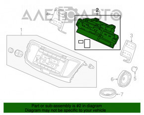 CD-changer, Радио, Магнитофон Honda Accord 16-17