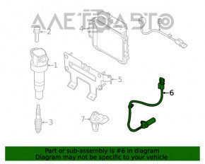 Senzorul de poziție a arborelui cu came Kia Soul 14-16 1.6 nou OEM original