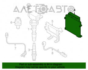 Blocul ECU al calculatorului motorului Kia Niro 17-19 HEV, PHEV