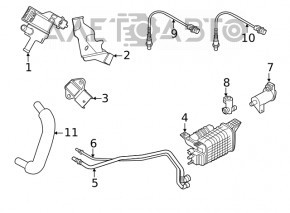 Лямбда-зонд второй Hyundai Elantra AD 17-20 2.0