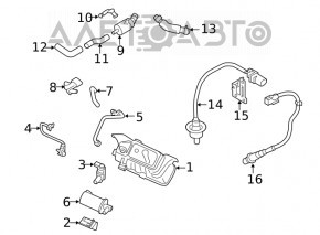 Senzor de amplificare Hyundai Sonata 11-15 2.0 nou original OEM