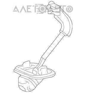 Camera de vizionare spate pentru Honda Accord 13-15, tip 1, este ruptă încuietoarea.