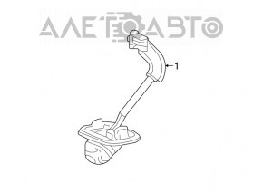 Camera de vizionare spate pentru Honda Accord 13-15, tip 1, este ruptă încuietoarea.