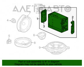 Magnetofon radio pentru Honda Accord 18-22