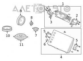 Monitor, display, navigație Honda Insight 19-22 ecran tactil de 8"