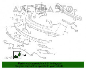 Senzor de parcare spate pentru Acura MDX 14-16 cu inel