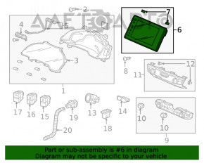 Monitor, display, navigație Honda Clarity 18-21 SUA