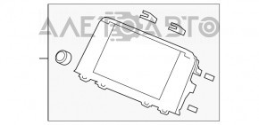 Monitor, display, navigație Honda CRV 18- ecran mare, fără navigație