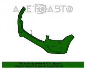 Bara fata goala Volvo XC90 16-19 fara asistent de parcare cu spalator de faruri