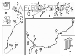 RADIO SATELLITE CONTROL MODULE RECIEVER Acura TLX 15-