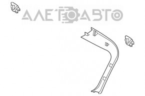 Capacul portbagajului dreapta Volvo XC90 16-22 gri.