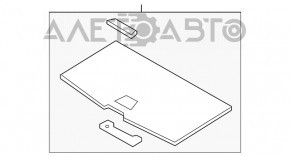 Capacul portbagajului din spate al Volvo XC90 16-22 este bej.