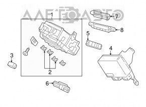 Blocul amplificatorului de direcție EPS pentru Honda Accord 13-17 hibrid