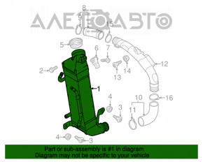 Intercooler VW Passat b7 12-15 SUA 2.0TDI