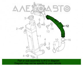 Furtun de aer mediu VW Passat b7 12-15 SUA 2.0TDI