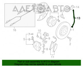 Furtun de frână spate stânga VW CC 08-17