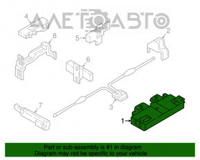 Modulul de deschidere a portbagajului cu piciorul pentru Audi A6 C7 12-18