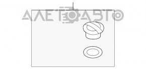 Capacul rezervorului de expansiune al sistemului de răcire VW Passat b8 16-19 SUA, nou, neoriginal.