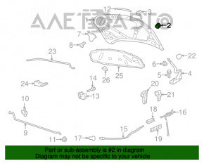 Bara de capota stanga VW Golf 15-