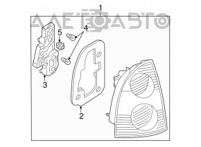 Lampa exterioară aripă stângă VW Passat b5 00-05 zgârieturi