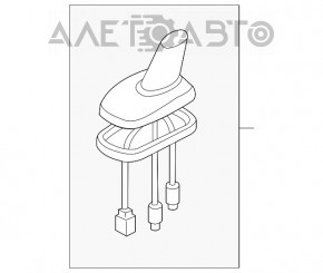 Antena aripă VW Tiguan 12-17, 1 fir, mufa ruptă.