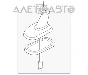 Антенна плавник VW Passat b7 12-15 USA 3 провода, царапины