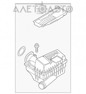 Carcasa filtru aer VW Jetta 11-14 USA TDI nou original OEM