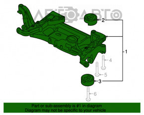 Подрамник передний VW CC 08-17