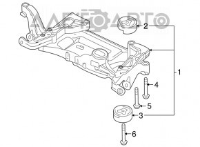 Подрамник передний VW CC 08-17