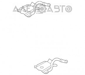 Кронштейн глушителя цент VW CC 08-17 большой