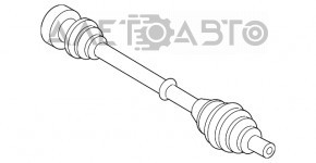 Ax cu came pentru roata din față stânga VW Jetta 13-16 SUA 1.4T hibrid